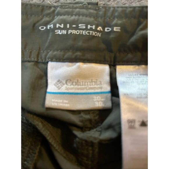 Columbia 30x30 Convertible Active Pants Omni-Shade Mens Lightweight Gravel(Gray) - Picture 3 of 3